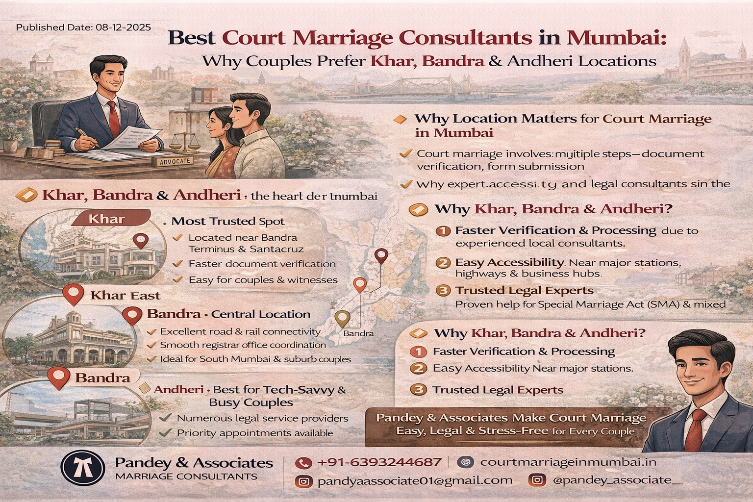 Best Court Marriage Consultants in Mumbai: Why Couples Prefer Khar, Bandra & Andheri Locations