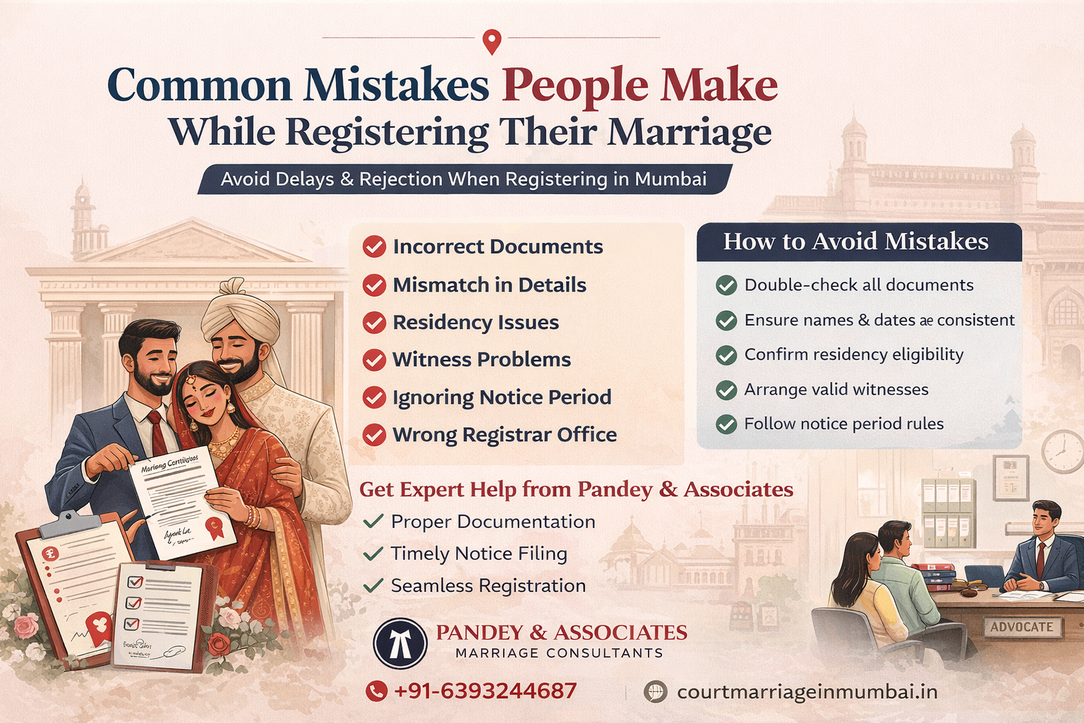 Common Mistakes People Make While Registering Their Marriage